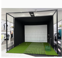 Simulateur de golf d'intérieur PGM, montage rapide, cabine sans décoration, jeu à domicile, ensemble complet, équipement d'entraînement à domicile