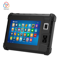 Sistema de inventario RFID IP67 Rugged 125kHz/134,2 kHz LF Reader Android 8 pulgadas PC Escáner de código de barras Tableta con escáner de huellas dactilares