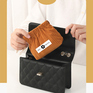 Bolsa de maquillaje de PANA con cierre automático para almacenamiento de cosméticos con etiqueta tejida personalizada - Product Image 3