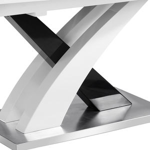 <span class=keywords><strong>Tavolo</strong></span> da pranzo <span class=keywords><strong>e</strong></span> <span class=keywords><strong>sedie</strong></span> <span class=keywords><strong>tavolo</strong></span> da pranzo di lusso con struttura in Mdf Set MDF moderno con <span class=keywords><strong>tavolo</strong></span> da pranzo <span class=keywords><strong>bianco</strong></span> lucido - Product Image 5