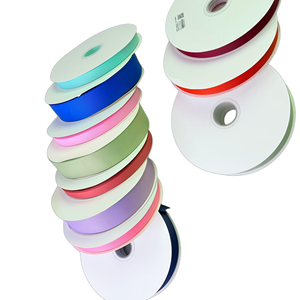 Cinta de grogrén de poliéster de color liso en varios tamaños - Tela multiusos para manualidades, envoltura de regalos o pinzas para el pelo - Product Image 5