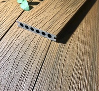 Plancher de terrasse couvert de 16 pieds Revêtement de terrasse en WPC durable Revêtement de terrasse en bois composite avec co-extrusion extérieure