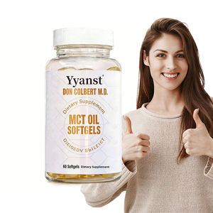 Cápsulas blandas de aceite MCT, ácido caprílico y ácido caprárico de marca privada de alta calidad, promueven y aumentan la energía. - Product Image 1
