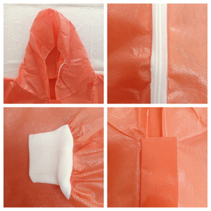 ชุดคลุมทำงานแบบใช้แล้วทิ้งชนิดไมโครพอรัสกันน้ำสองสีพิเศษ ขนาด XL มาตรฐาน <span class=keywords><strong>EN</strong></span> <span class=keywords><strong>14126</strong></span> - Product Image 3