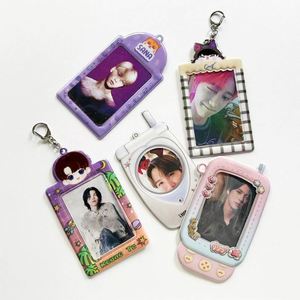 Hot Sale Kpop <b>Personalized</b> Custom Design PVC Plastic Acrylic Photo Card Holder Blank Card with <b>Keychain</b> Album Photo Card Holder - Product Image 1