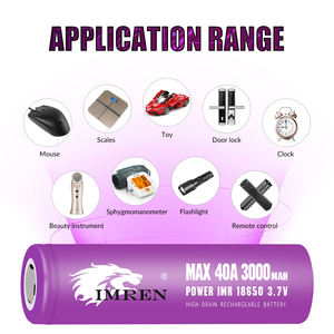 <span class=keywords><strong>18650</strong></span> батарея 3000 мАч 30Q, запас США, 3,7 В, 3,6 В, 20А, 40А, литий-ионная аккумуляторная батарея, перезаряжаемая цилиндрическая Тройная батарея - Product Image 6