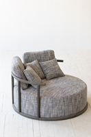 Cadre en bois vintage, meubles décoratifs pour la maison, ensembles de meubles pour le salon, fauteuil d'appoint, canapé rond, fauteuil lounge, mobiliario