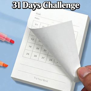 31-Day Self-Discipline Notebook Paper Office Planner for Habit Formation Goal Setting Self-Adhesive Feature for Back-to-School - Product Image 3