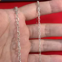 Vente en gros usine – Chaîne et bracelet en argent sterling 925 plaqué or 18 carats avec maillons câble taillés en diamant 3+1 – Fournitures pour la fabrication de bijoux