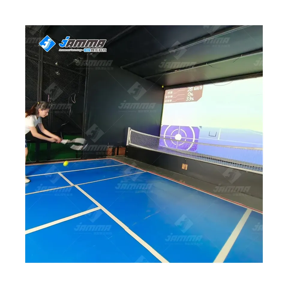 Nieuwe Producten Tennis Sport Bal Machine Voor Training Apparatuur Automatische Bal Gooien Machine Tafeltennis Racket Game Center