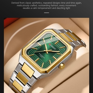 นาฬิกาข้อมือควอตซ์แฟชั่นแบรนด์แท้ Relogio curren 8457 รุ่น curren Homme Montre นาฬิกาสี่เหลี่ยมสำหรับผู้หญิง - Product Image 4