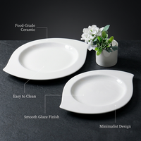 Assiette de Dîner en Porcelaine Fine Blanche pour Restaurant, Assiette à Dessert Personnalisée pour Hôtel – Offre Spéciale