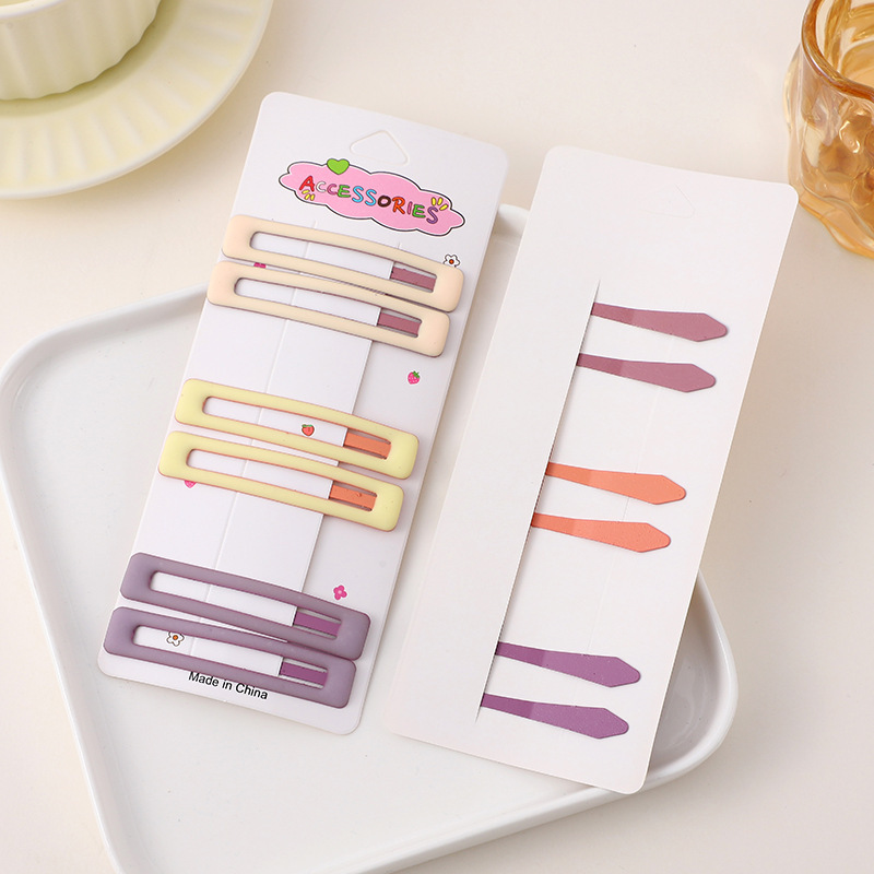 Rectangular hair clip 7*1.3cm 25g
