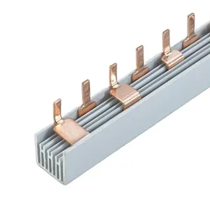 32a/50a/63a/80a Pin Type Mcb Connector Copper Busbars For Distribution Box