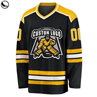 BETHERIVAL entièrement polyester maille tissu respirant hockey sur glace uniforme équipe pratique personnalisé attirail sergé Patch hockey sur glace Jersey