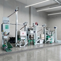Nouveau modèle 2026 BRT Compacte décortiqueuse et polisseuse de riz intégrée avec éliminateur de pierres, capacité 1000 kg/h, haute efficacité, 380V 25kW