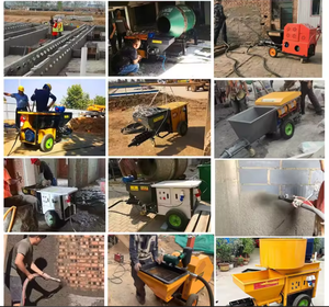 רב תכליתיים 220v 380v v מלט חול מרסס קיר מכונת ריסוס קיר מכונת ריסוס עם מנוע ורכיבי ליבת מנוע - Product Image 4