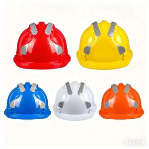 หมวกกันน็อคสไตล์แถบสะท้อนแสงวัสดุ ABS กันน็อคแบบมีจุดพักสำหรับงานก่อสร้างอุตสาหกรรมยี่ห้อแบบ V 4 - Product Image 5