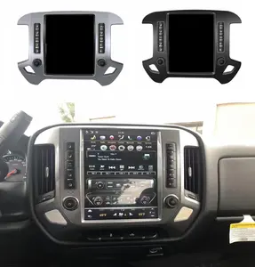 12.1英寸特斯拉风格安卓汽车DVD播放器，适用于雪佛兰Silverado GMC Sierra 2014-2018汽车收音机多媒体立体声播放器