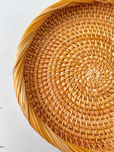 Vente en gros de plateaux de service en rotin de haute qualité pour la décoration de la cuisine vietnamienne pour l'exportation - Product Image 6