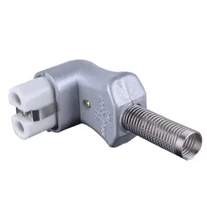 Right Angled T728 Ceramic Electric Heater Plug with Aluminum Alloy Shell and Ceramic Head