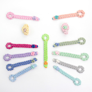 Kit de Macramé de 2 Piezas, Organizador de Cables DIY, Estilo Bonito, Soporte de Cable de Poliéster, Correa para Gestión de Cables de Datos, Tutorial Incluido - Product Image 6