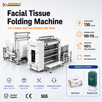 Máquina Automática de Alta Eficiencia para Papel Tisú Facial en Forma de V con Función de Grabado y Plegado de Bordes, Diseño Moderno