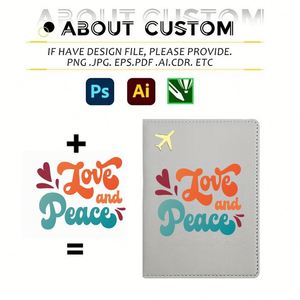 Porte-passeport de voyage personnalisé avec logo, en cuir PU, porte-cartes d'identité, porte-cartes de crédit, étui pour cartes de visite - Product Image 3