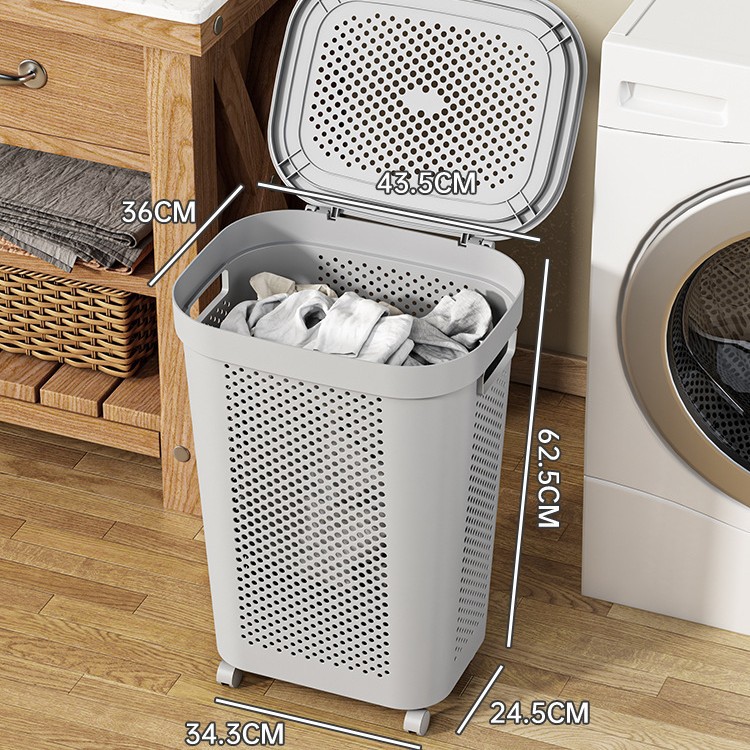 Elegante Maniglia Grigia con Ruote Universali Movibili