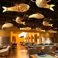 Luminaire suspendu moderne à prix de gros, design léger, décoration de plafond, éclairage de restaurant