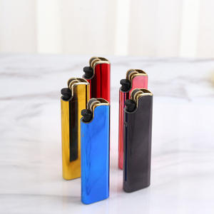 Mini briquets à gaz électroniques jetables avec logo personnalisé gratuit et briquets métalliques en silex bon marché - Product Image 2