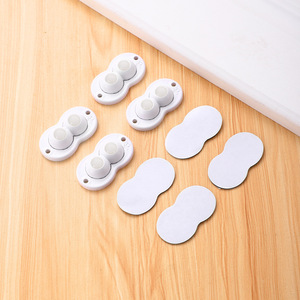 Self-adhesive mounting base component for household mobile unit with ball bearing pulley - garbage <b>bin</b> bottom - Product Image 2