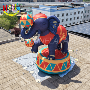 Elefante Inflable Gigante Estilo Circo con Bolas de Colores para Decoración de Eventos y Festivales - Product Image 6