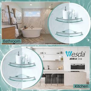 Organizador <span class=keywords><strong>de</strong></span> Ducha <span class=keywords><strong>de</strong></span> Esquina <span class=keywords><strong>de</strong></span> Vidrio Templado Wesda, con Borde <span class=keywords><strong>de</strong></span> Acero Inoxidable, Estante <span class=keywords><strong>de</strong></span> <span class=keywords><strong>Baño</strong></span> <span class=keywords><strong>de</strong></span> Vidrio Simple, Repisa <span class=keywords><strong>de</strong></span> Pared - Product Image 5