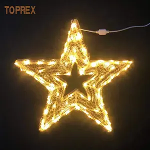 2022 Large Outdoor Park Street christmas decor acrylic lighting star