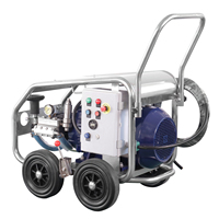 Machine de nettoyage industrielle Ultra haute pression SS 500Bar 23LPM laveuse en métal à eau froide pour les navires pétroliers d'atelier