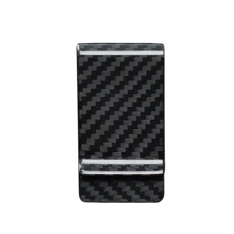 Custom Logo Real Carbon Fiber Wallet Mens Luxury Money Clip Carbon Fiber Credit Card Holder