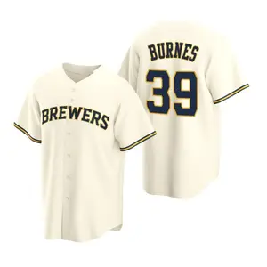 2023 Murah Grosir Jahitan Jersey Baseball Milwaukee Brewer #39 Corbin Burnes #24 Andrew Mccutchen Jersey Bordir Atas