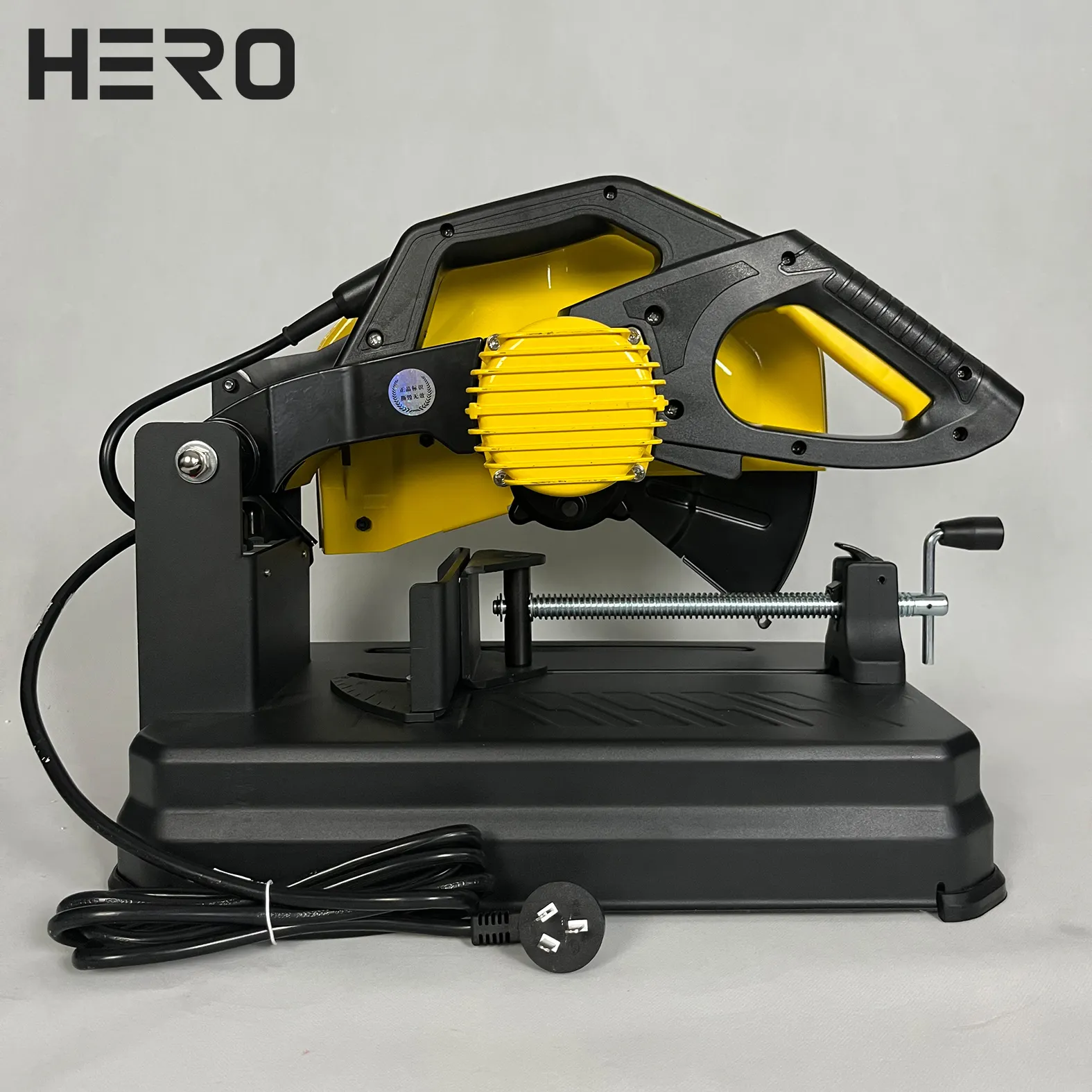 HERO新しいデザインのパイプコールドカッターチョップメタル電気丸鋸機、超硬チップ付き金属切断鋸刃