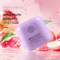Crème Visage Anti-Âge au Miel de Lavande Marque Blanche, Hydratante, Liftante, Raffermissante et Repulpante, à la Pomme et aux Peptides