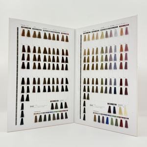 Pandla Handy Book-Shape Hair Dye Color Swatch Chart Movable Level Finder OEM/ODM DIY Movable Hot Sale para Hair Color Cream - Product Image 4