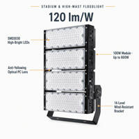 Projecteur LED extérieur 400W pour stade, éclairage de bâtiment d'église et de temple