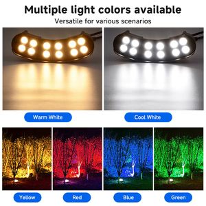 Lámpara <span class=keywords><strong>de</strong></span> Jardín LED Moderna Personalizada para Decoración Exterior, Anillo <span class=keywords><strong>de</strong></span> Luz para Árbol, AC220v DC24V IP65 Impermeable <span class=keywords><strong>de</strong></span> Aluminio - Product Image 3