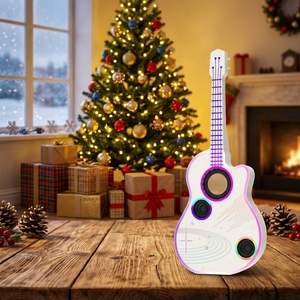 Guitare en gros : Son équilibré, Stéréo, Lumières KTV, Effets musicaux dynamiques, Écoute <span class=keywords><strong>de</strong></span> <span class=keywords><strong>musique</strong></span>, Chant, Deux microphones, Lumière <span class=keywords><strong>d</strong></span>'<span class=keywords><strong>ambiance</strong></span> colorée - Product Image 1