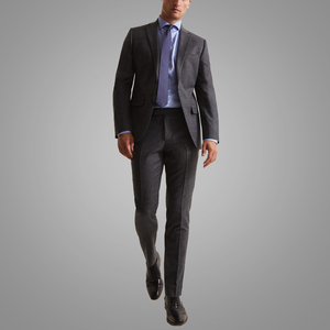 Di alta Qualità Elegante Equipaggiata Grigio Lavorato Formale Affari Abiti Da Uomo Vestiti 3 Pezzi Set degli uomini di Indossare in Ufficio - Product Image 2