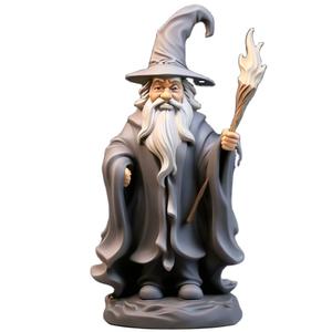 Resina Mago Coleccionable Fantasía Decoración Estatuilla Estatua Modelo, Multicolor - Product Image 1