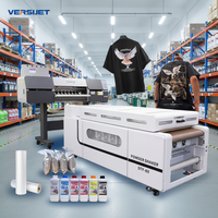 Solution d'impression DTF VERSIJET à faible consommation d'énergie, largeur 600 mm, pour la décoration de vêtements, avec 4 têtes Eps I3200