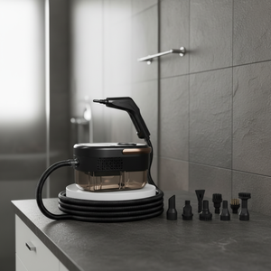 <span class=keywords><strong>Meilleur</strong></span> vendeur 2026 <span class=keywords><strong>Nettoyeur</strong></span> <span class=keywords><strong>vapeur</strong></span> 1200W avec 12 accessoires 105 ° C Haute température <span class=keywords><strong>pour</strong></span> sols, joints, carreaux, tapis, voitures - Product Image 1