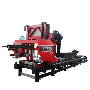 เครื่องเลื่อยสายพานแนวนอนอัตโนมัติเต็มรูปแบบสำหรับงานหนัก พร้อมเครื่องยนต์เบนซิน เครื่องเลื่อยสายพานขนาดใหญ่สำหรับงานตัดไม้ - Product Image 1