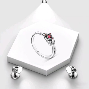 <span class=keywords><strong>Bague</strong></span> en argent 925 <span class=keywords><strong>de</strong></span> haute qualité, motif marguerite, magnolia, nœud, cœur ajouré, <span class=keywords><strong>flocon</strong></span> <span class=keywords><strong>de</strong></span> <span class=keywords><strong>neige</strong></span>, pétale, bijoux tendance, vente en gros - Product Image 4
